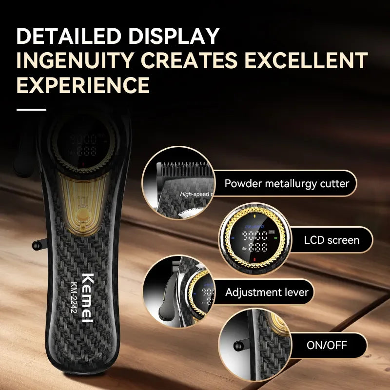 Kemei Professional Electric Hair Clipper Kit