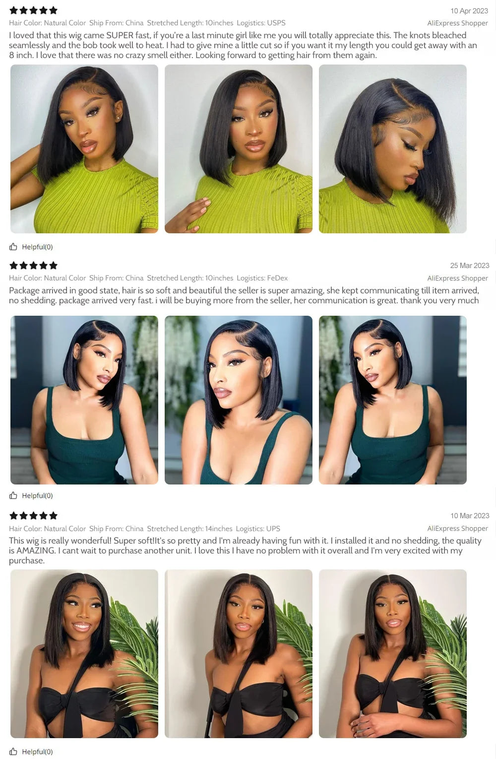 Human Hair Wigs Bob Lace Front