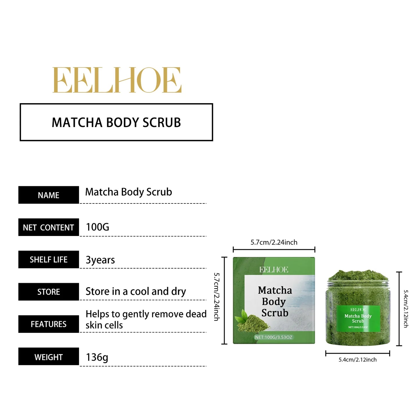 Matcha Sea Salt Body Scrub