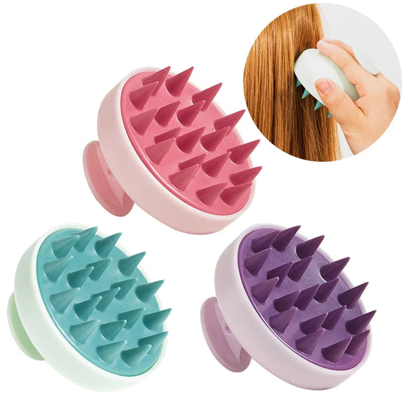 Silicone Shampoo Brush Head Scalp