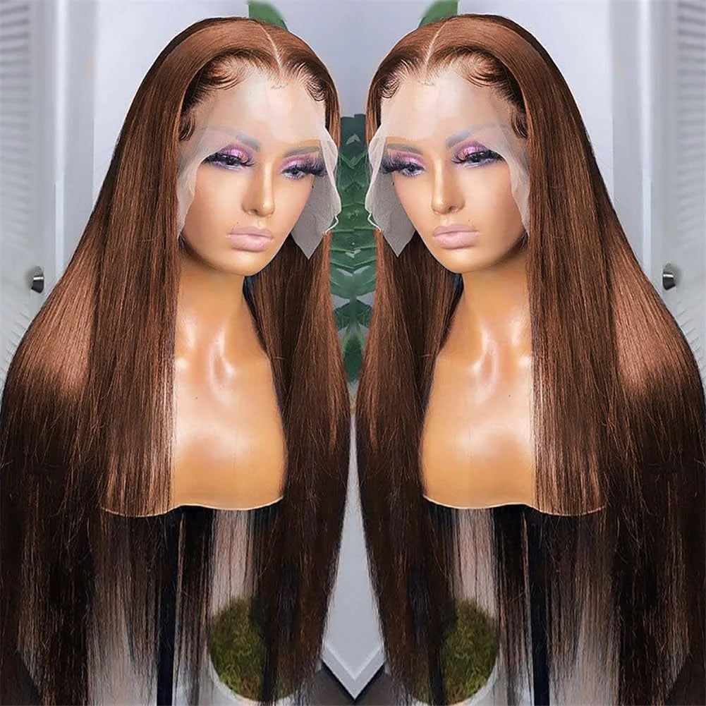 Lace Frontal Wigs Chocolate Brown