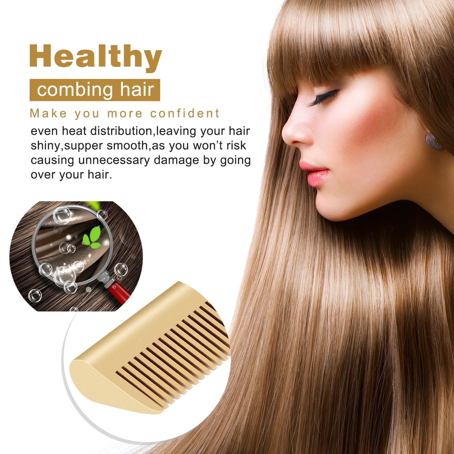 Electric Hot Heating Comb Hair