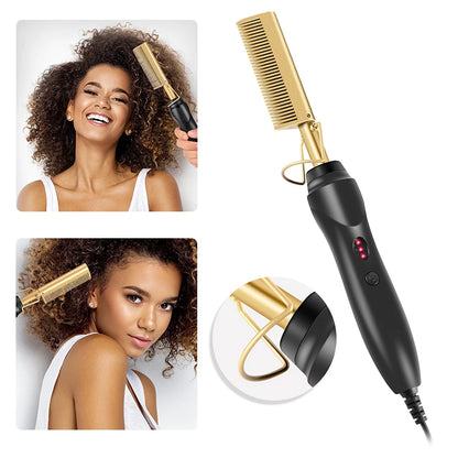 Electric Hot Heating Comb Hair