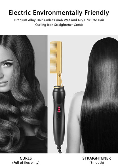 Electric Hot Heating Comb Hair