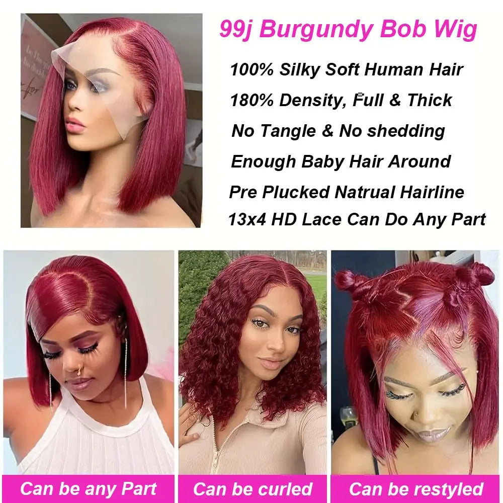 Bob Wig Human Hair 13×4 Lace Front