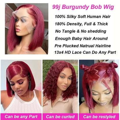 Bob Wig Human Hair 13×4 Lace Front