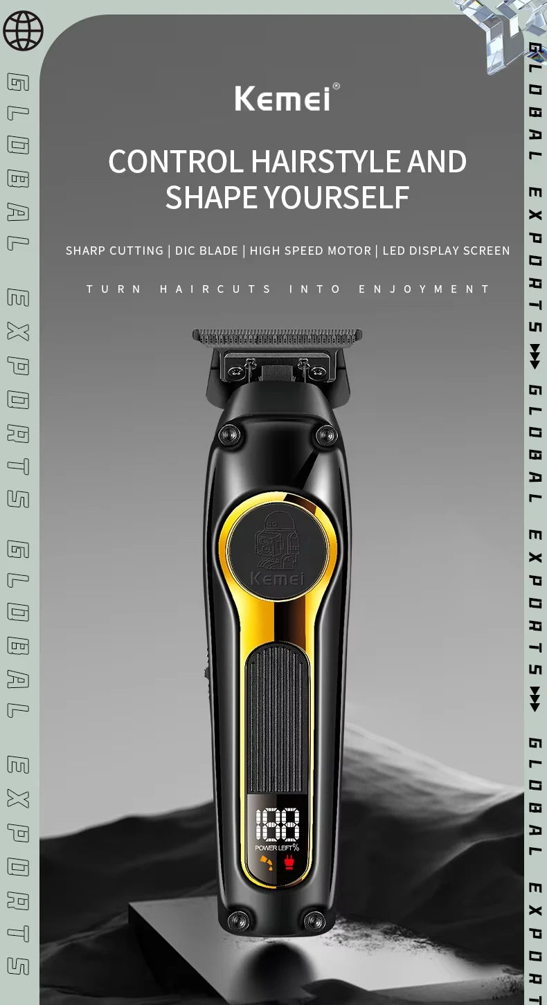 Kemei Professional Electric Hair Clipper Kit