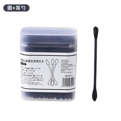 Black Cotton Swabs