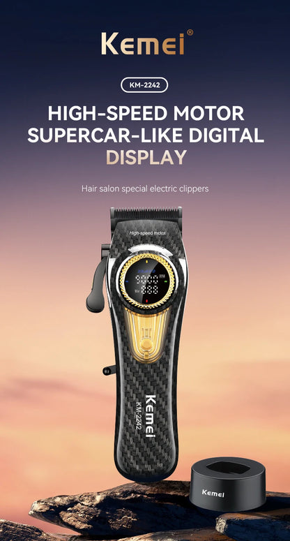 Kemei Professional Electric Hair Clipper Kit