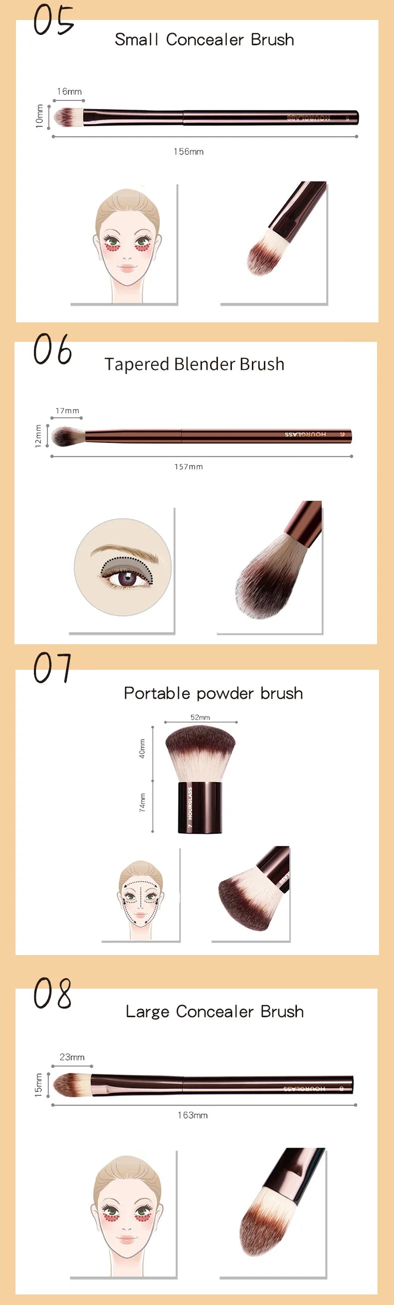 Hourglass Makeup Brushes Powder