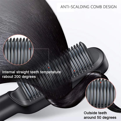 Multifunctional Hair Straightener Curler Brush