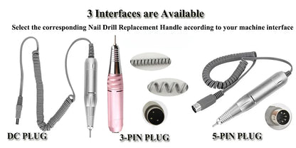 Professional Electric Nail Drill Handle