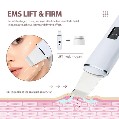 Ultrasonic Skin Scrubber Peeling