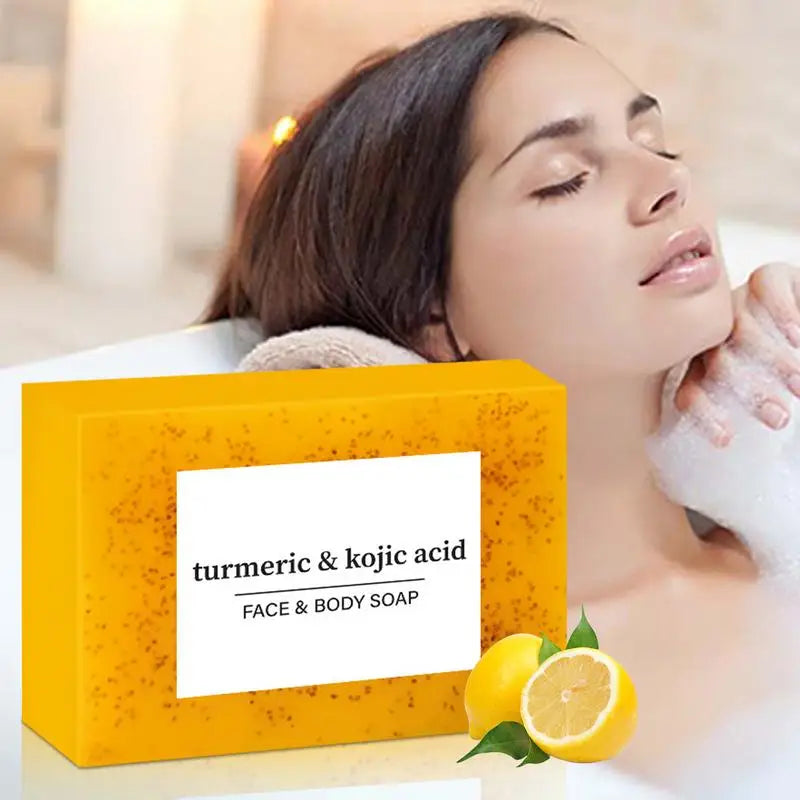 Body soap bar Brightening Lemon Turmeric