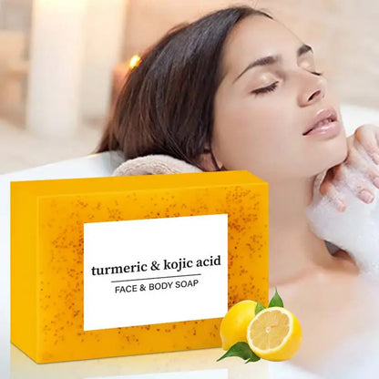 Body soap bar Brightening Lemon Turmeric
