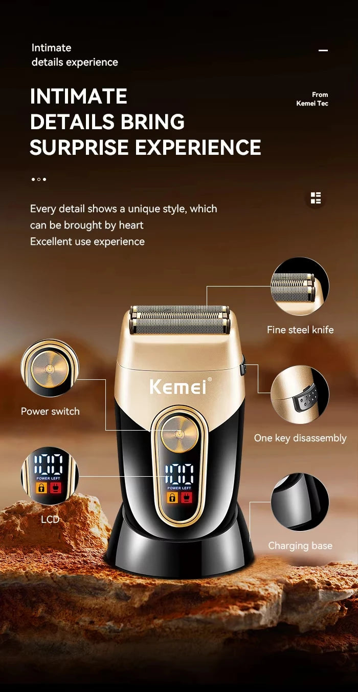 Kemei Professional Electric Hair Clipper Kit