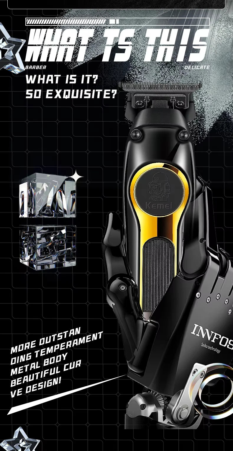 Kemei Professional Electric Hair Clipper Kit