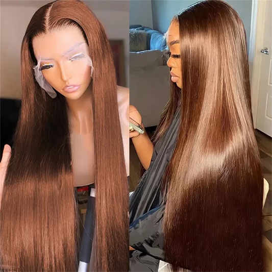 Lace Frontal Wigs Chocolate Brown