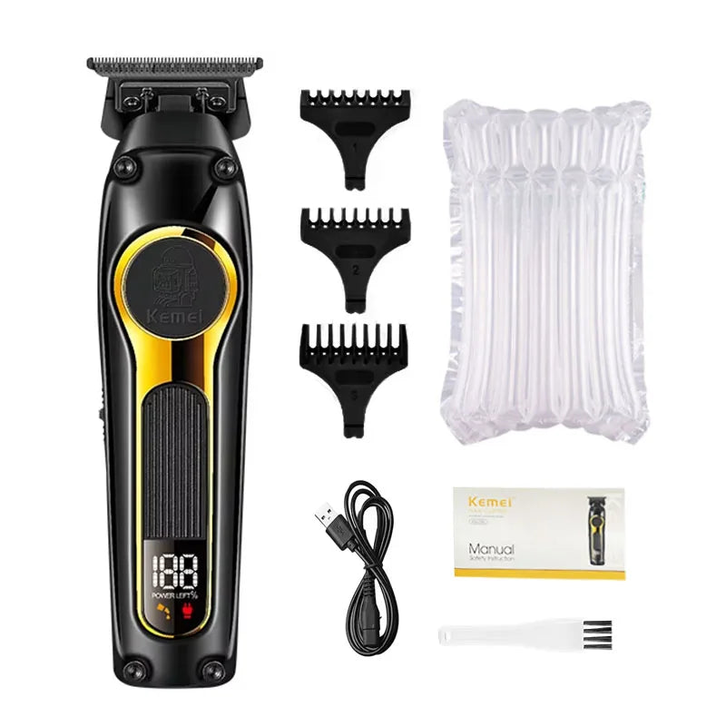 Kemei Professional Electric Hair Clipper Kit