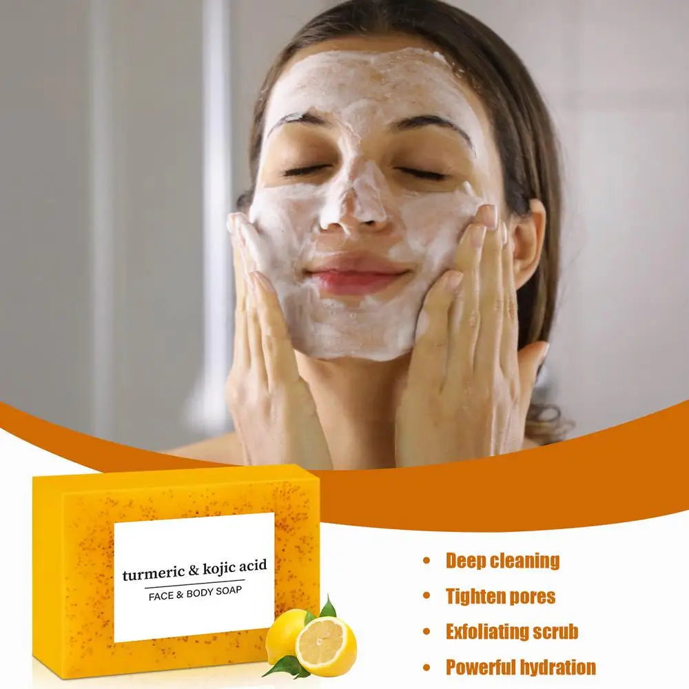 Body soap bar Brightening Lemon Turmeric