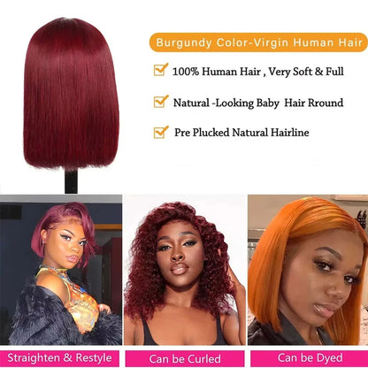Bob Wig Human Hair 13×4 Lace Front