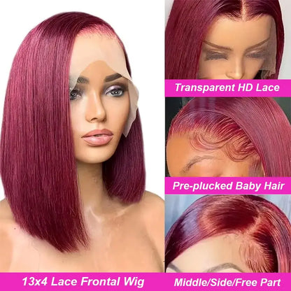 Bob Wig Human Hair 13×4 Lace Front