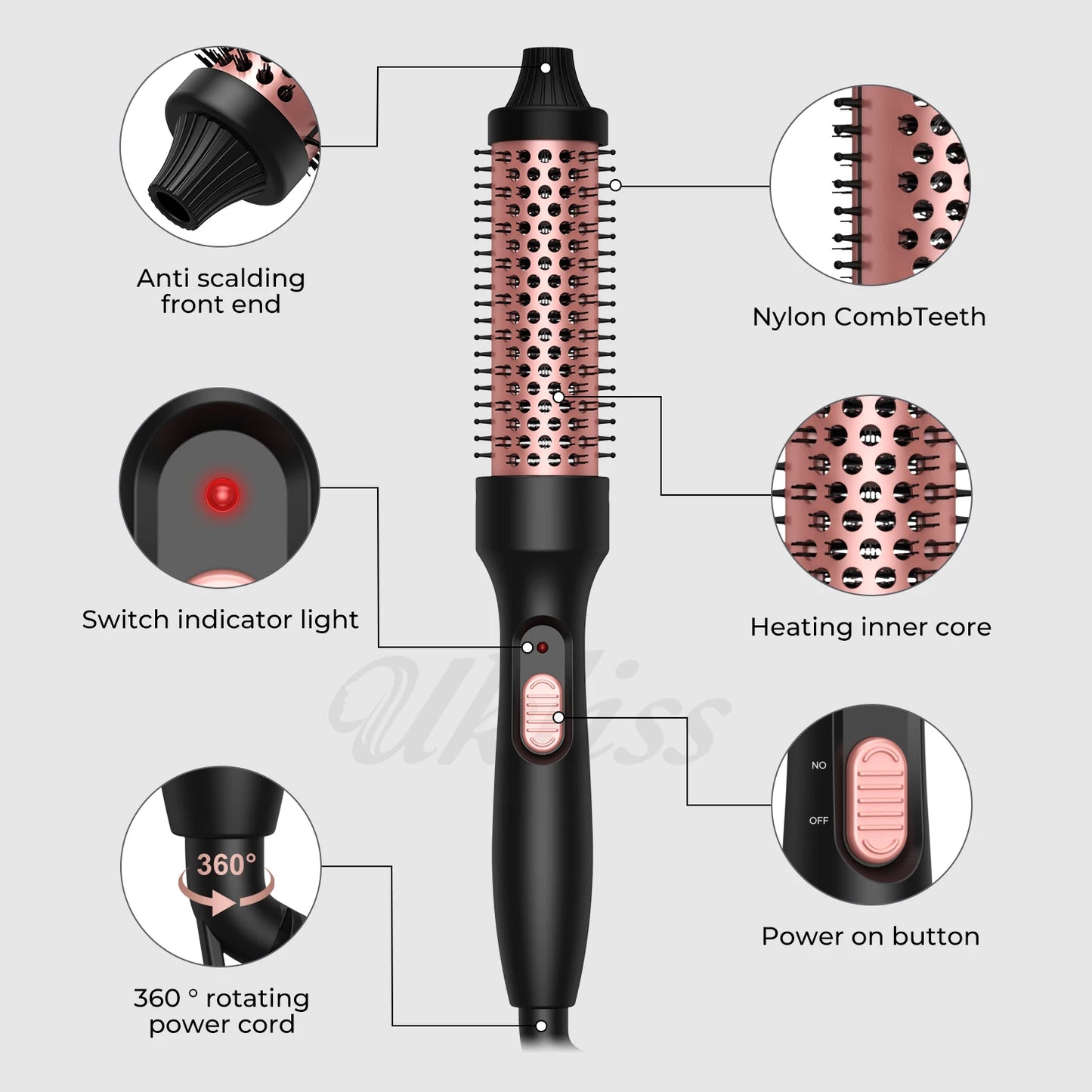 Ceramic Hair Curler Brush