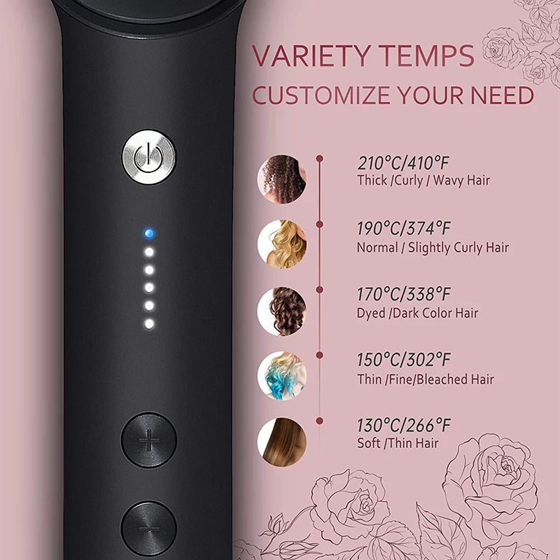 Multifunctional Hair Straightener Curler Brush
