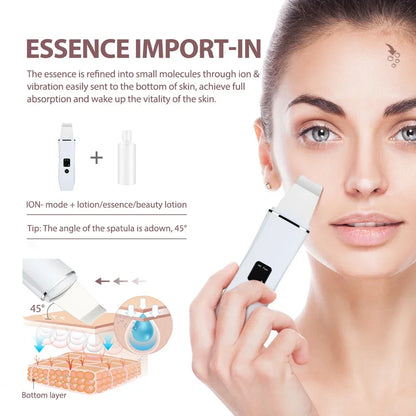 Ultrasonic Skin Scrubber Peeling
