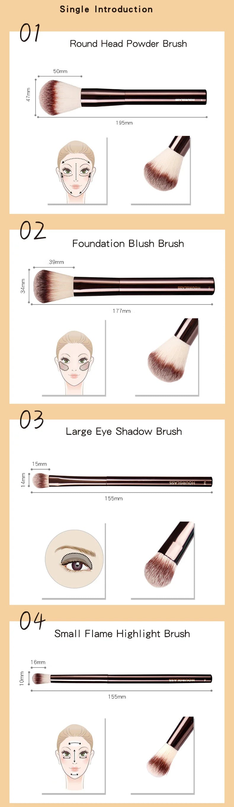 Hourglass Makeup Brushes Powder