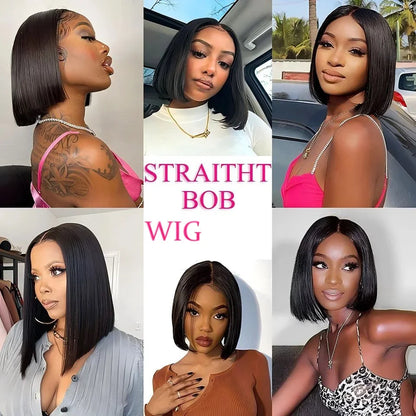 Human Hair Wigs Bob Lace Front