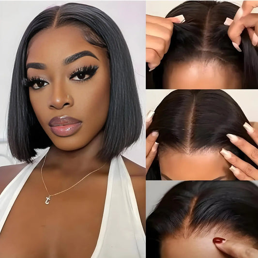 Human Hair Wigs Bob Lace Front