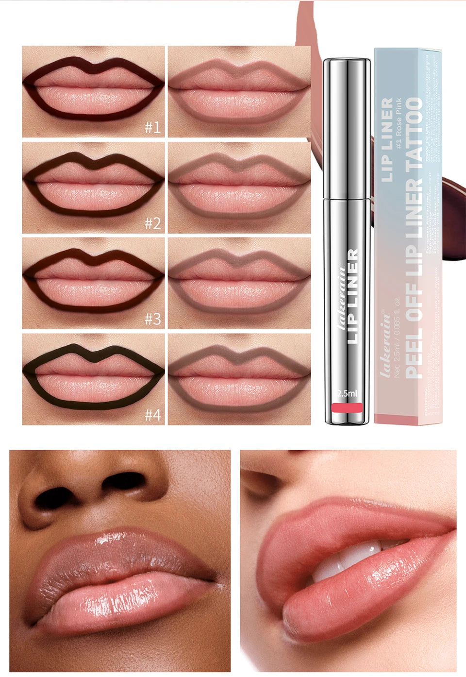 Waterproof Lip Liner Peel
