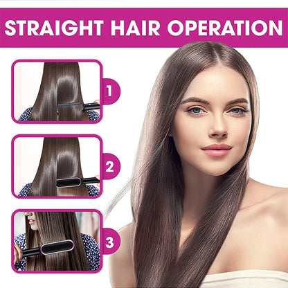 Multifunctional Hair Straightener Curler Brush
