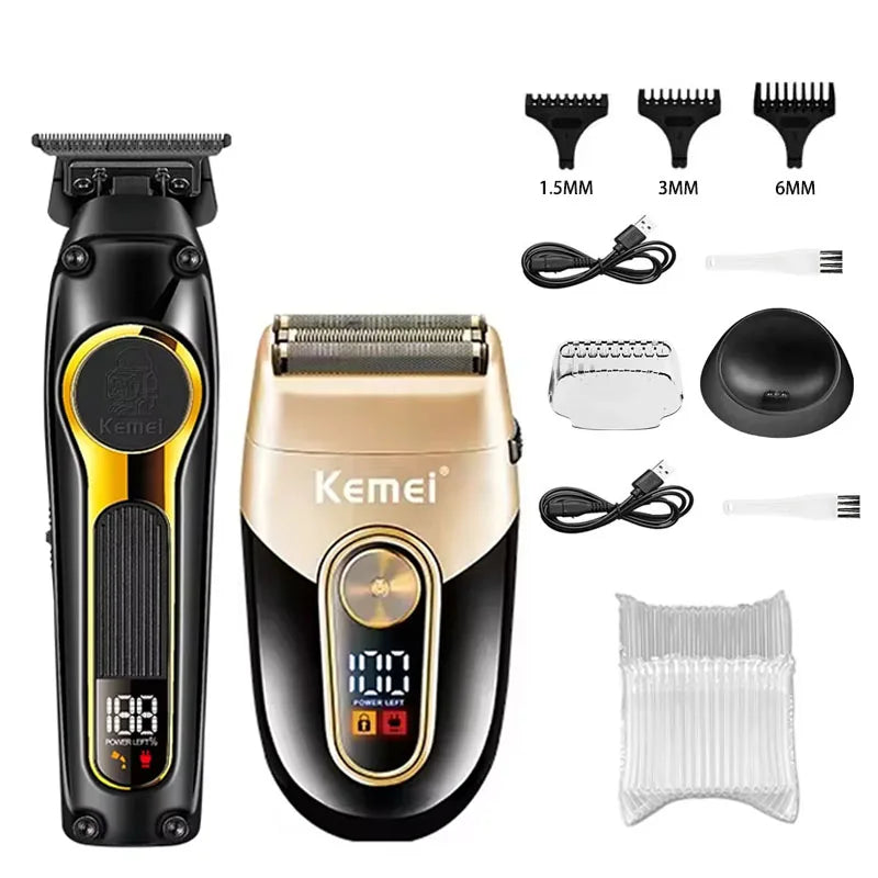 Kemei Professional Electric Hair Clipper Kit