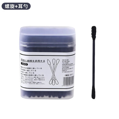 Black Cotton Swabs