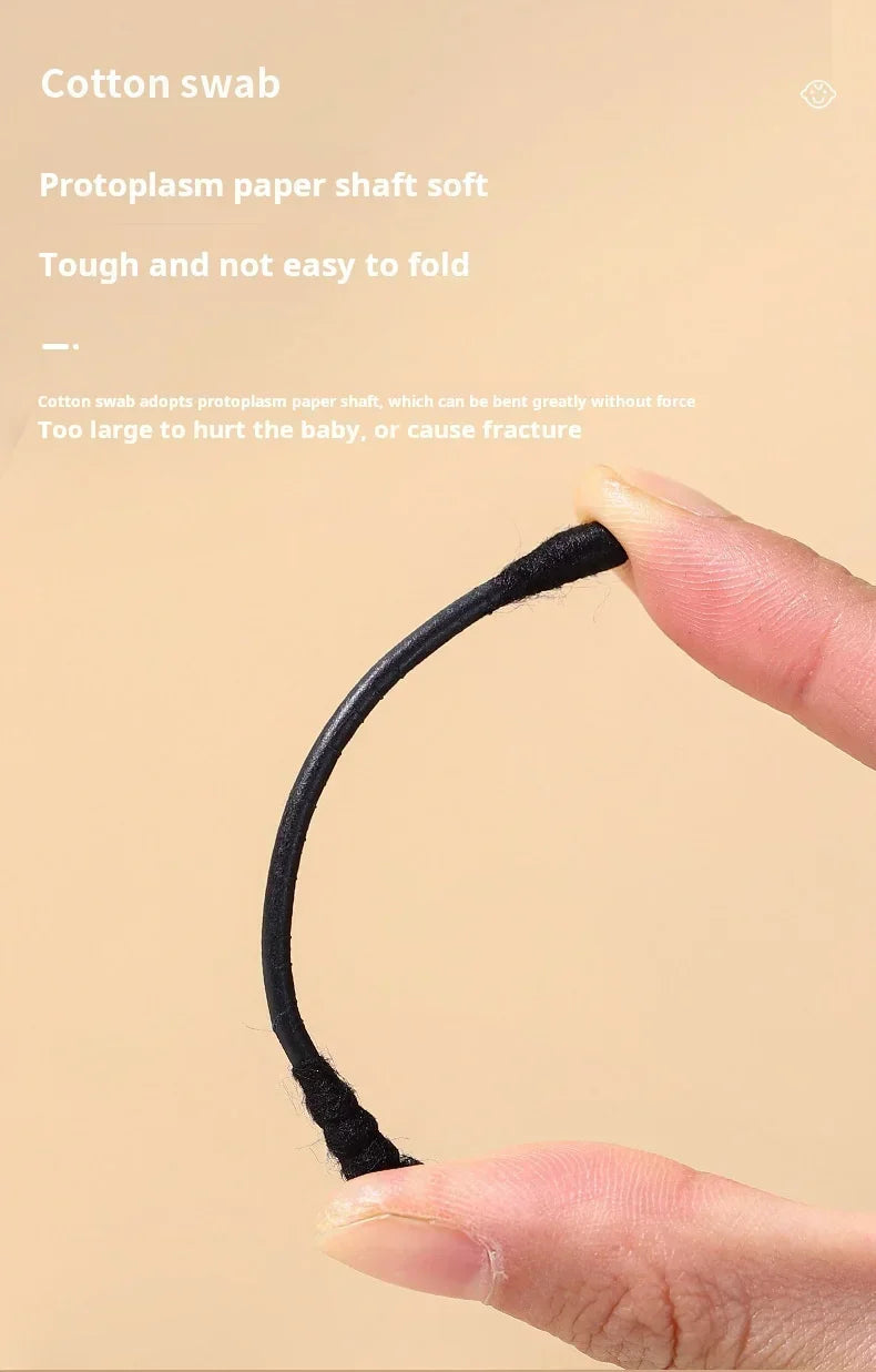 Black Cotton Swabs