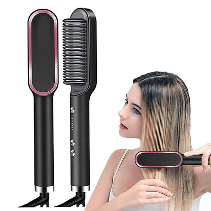 Multifunctional Hair Straightener Curler Brush