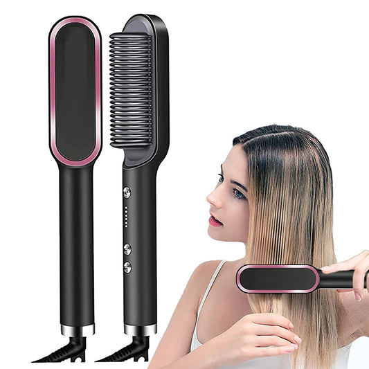 Multifunctional Hair Straightener Curler Brush