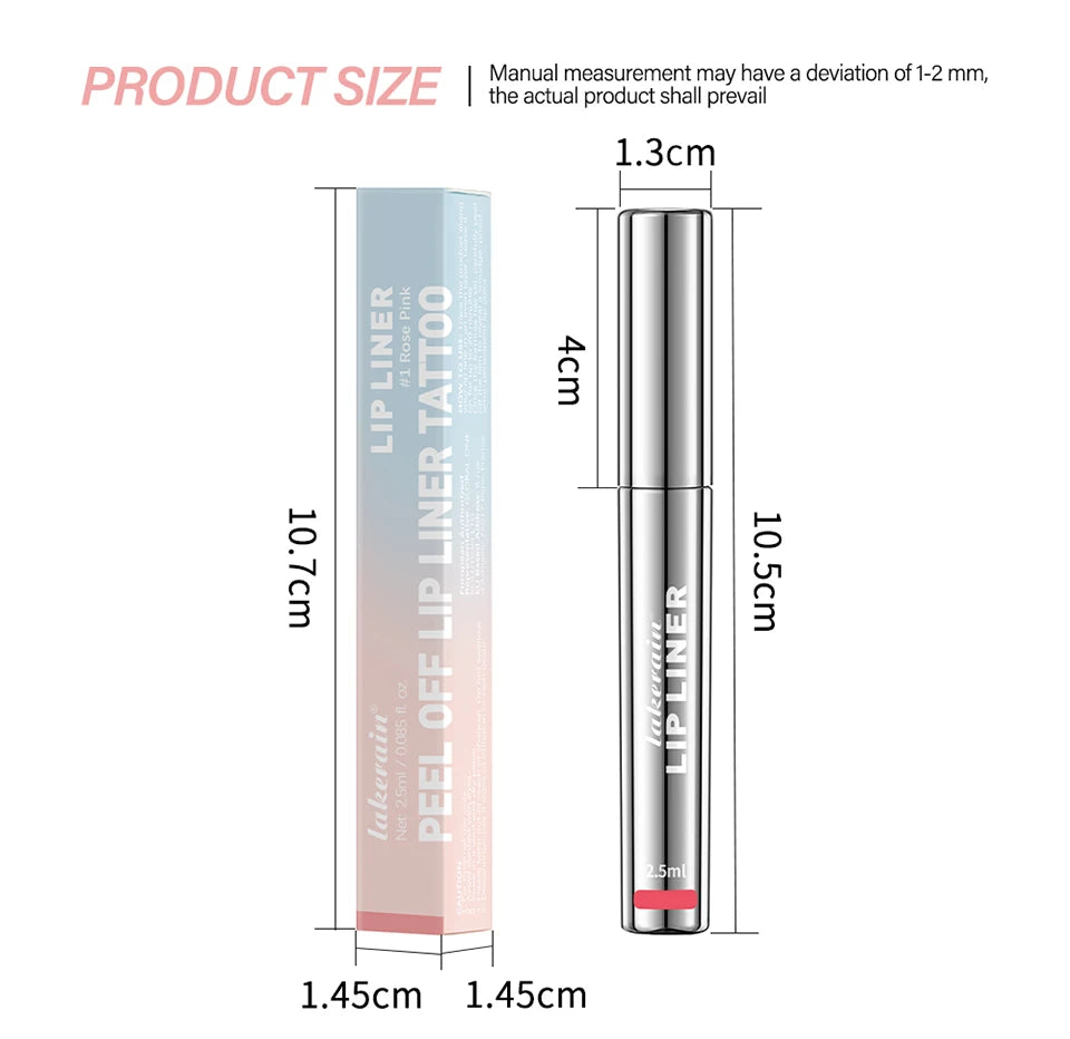 Waterproof Lip Liner Peel