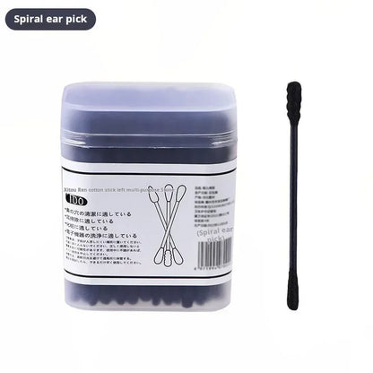 Black Cotton Swabs