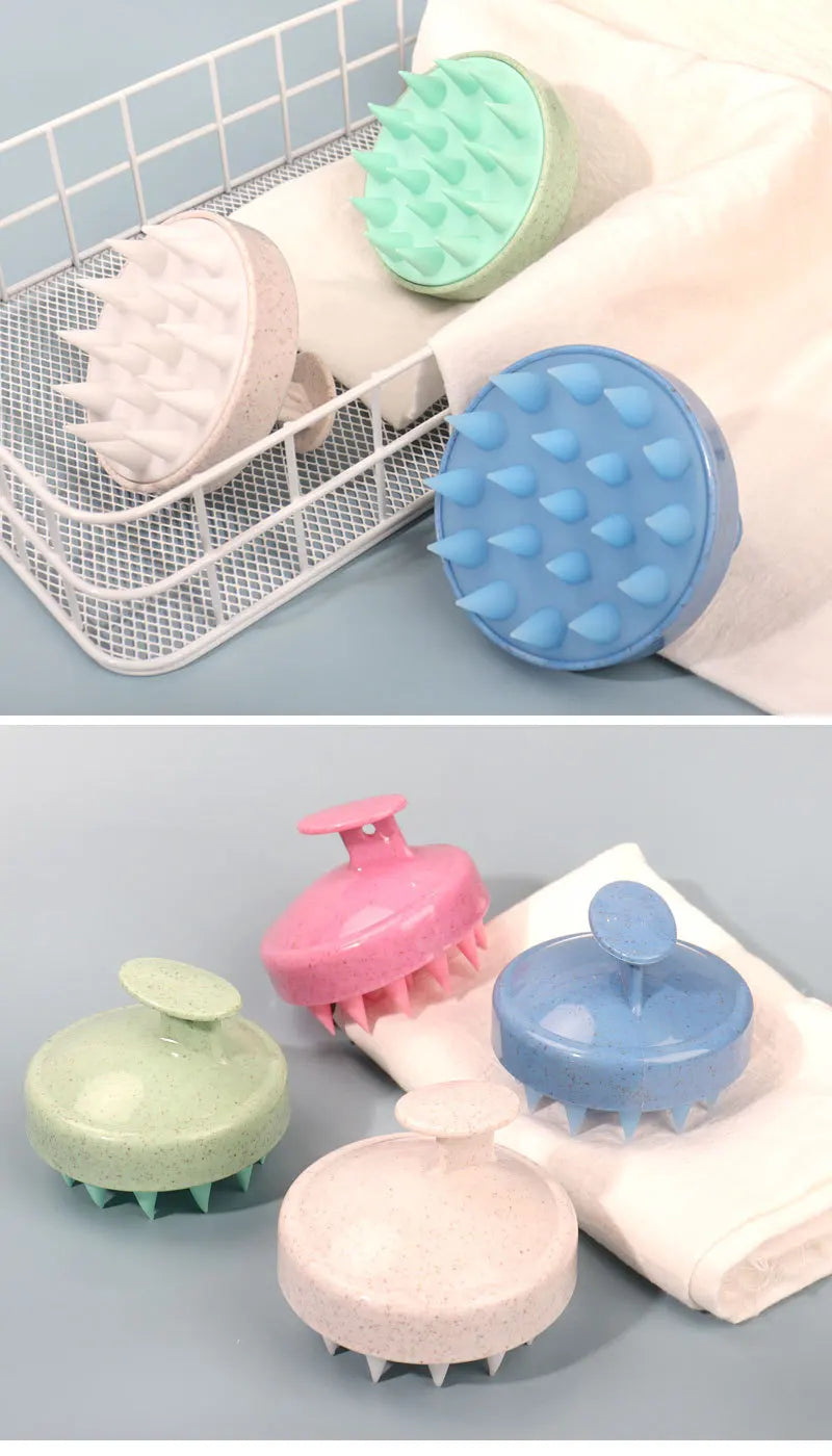 Silicone Shampoo Brush Head Scalp