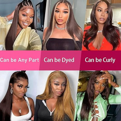 Lace Frontal Wigs Chocolate Brown
