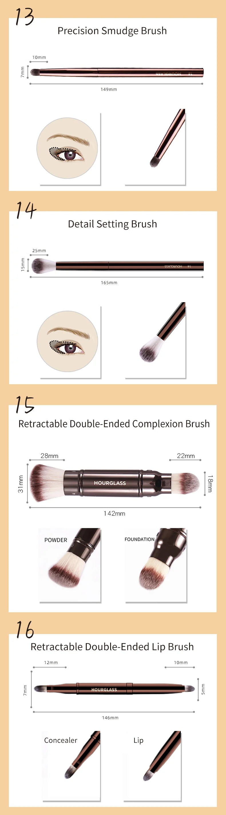 Hourglass Makeup Brushes Powder