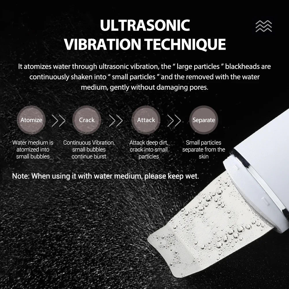 Ultrasonic Skin Scrubber Peeling