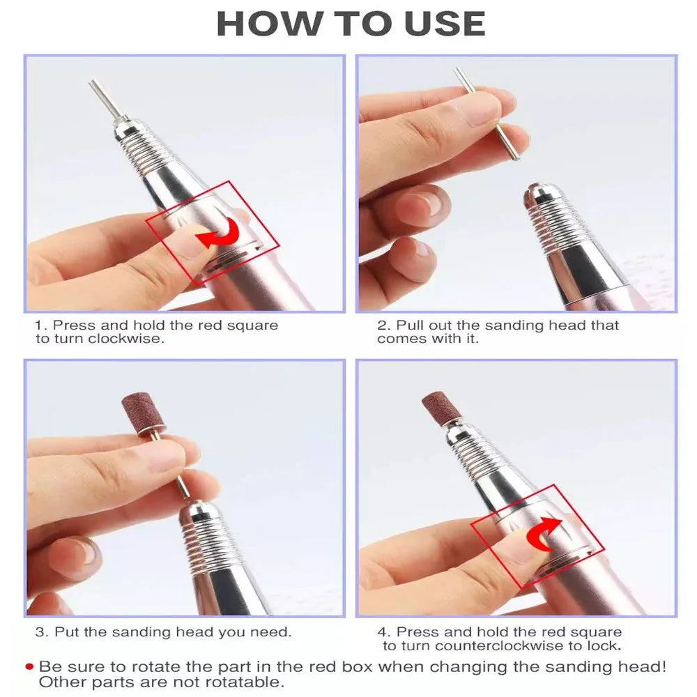 Professional Electric Nail Drill Handle