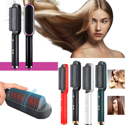 Multifunctional Hair Straightener Curler Brush