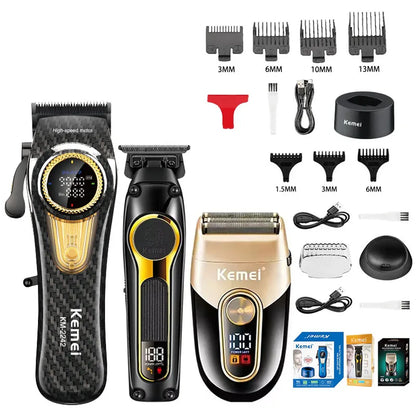 Kemei Professional Electric Hair Clipper Kit