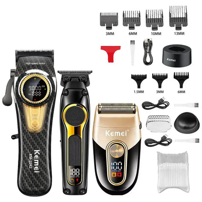 Kemei Professional Electric Hair Clipper Kit