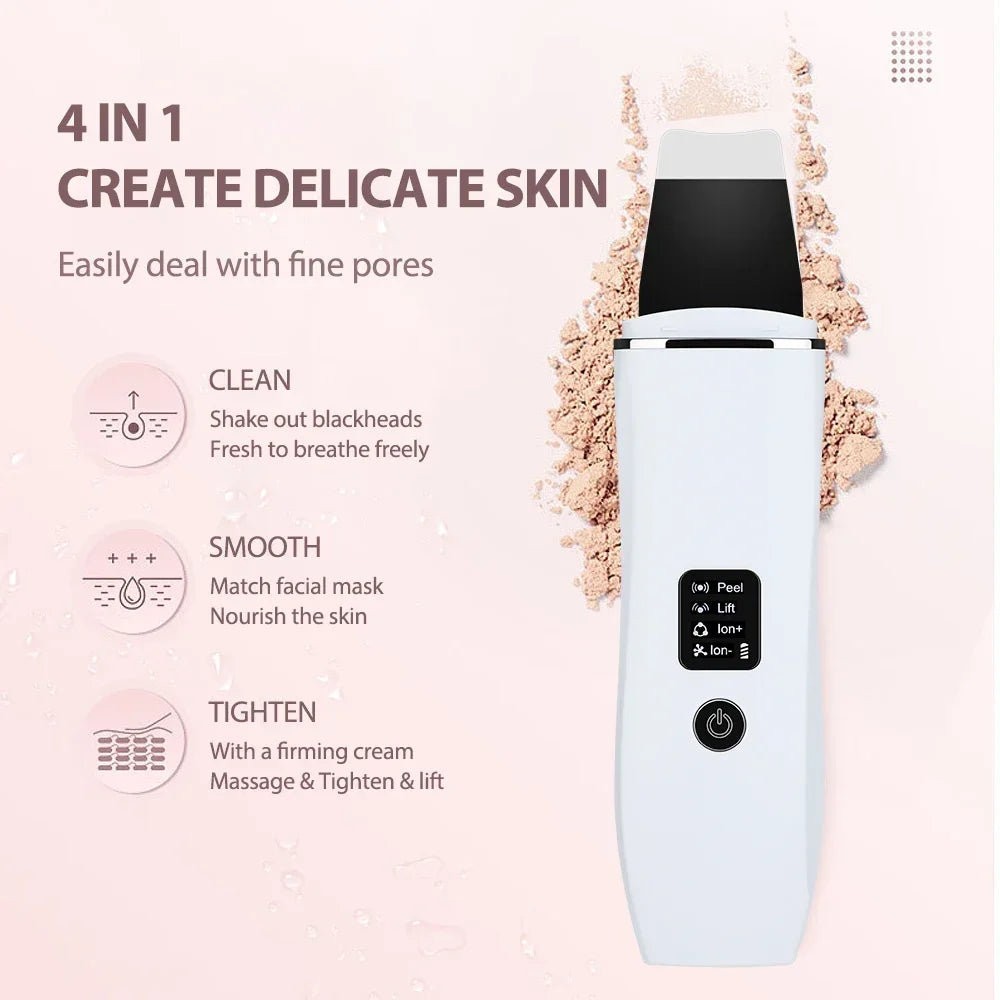 Ultrasonic Skin Scrubber Peeling